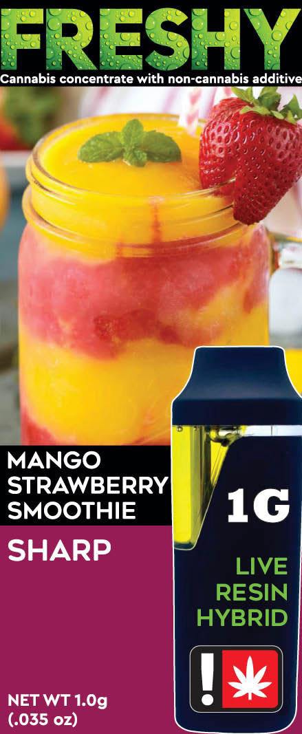 Mango Strawberry Smoothie: 1g