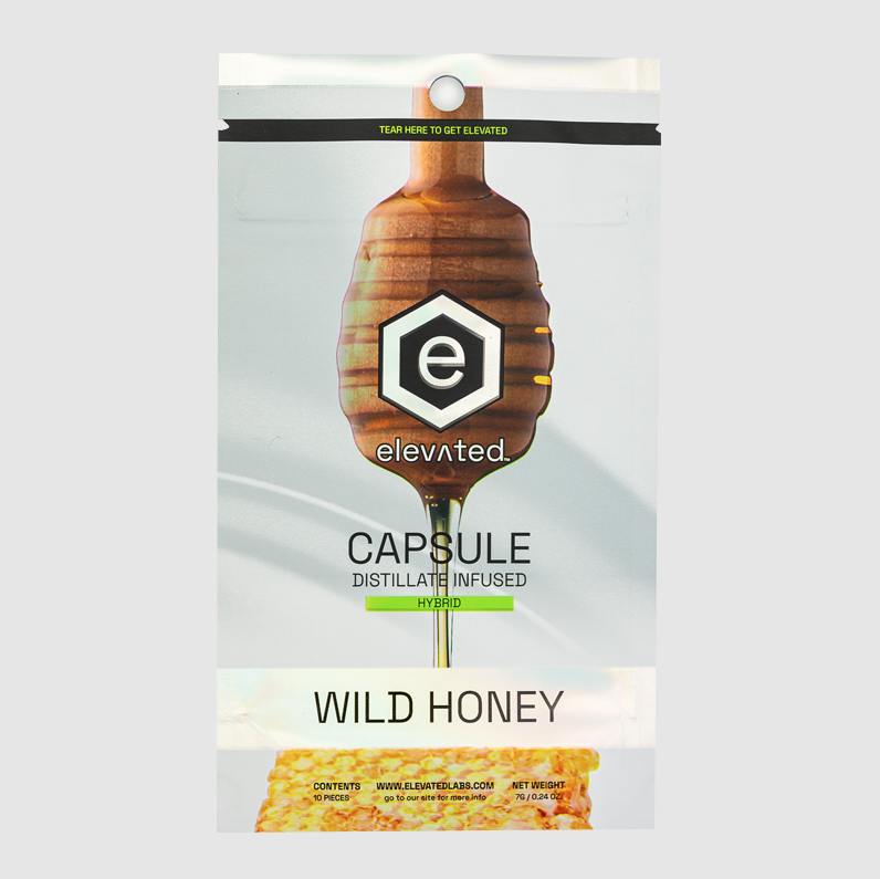 Distillate Wild Honey Caps | Hybrid | Capsules | 100mg | 10ct | 10mg/ea