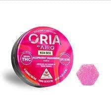 Raspberry Tangerine | Oria - Full Spectrum | 400mg Live Rosin Gummies by Airo Brands