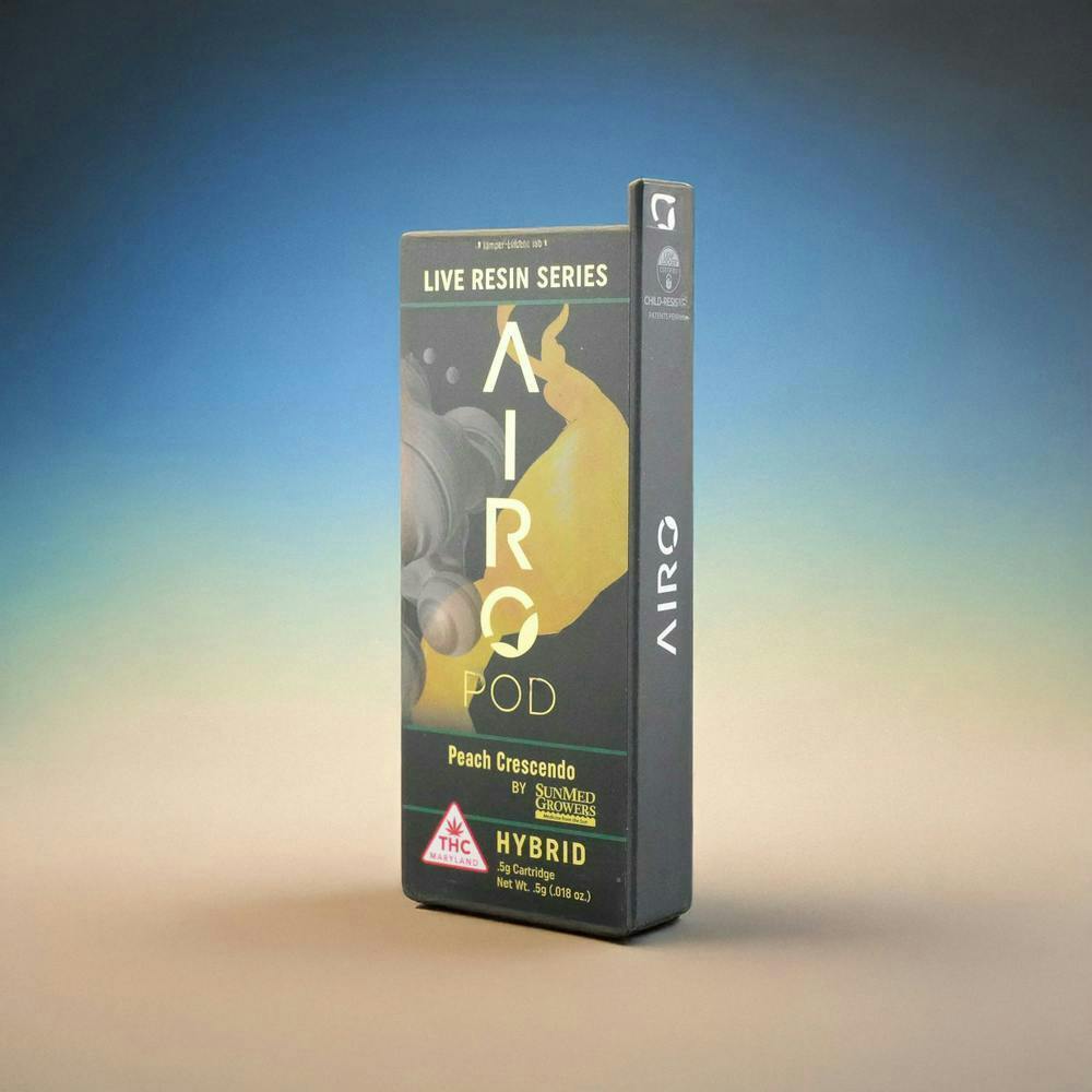 Peach Crescendo | AiroPod - Live Resin | 0.5g Pod by Airo Brands