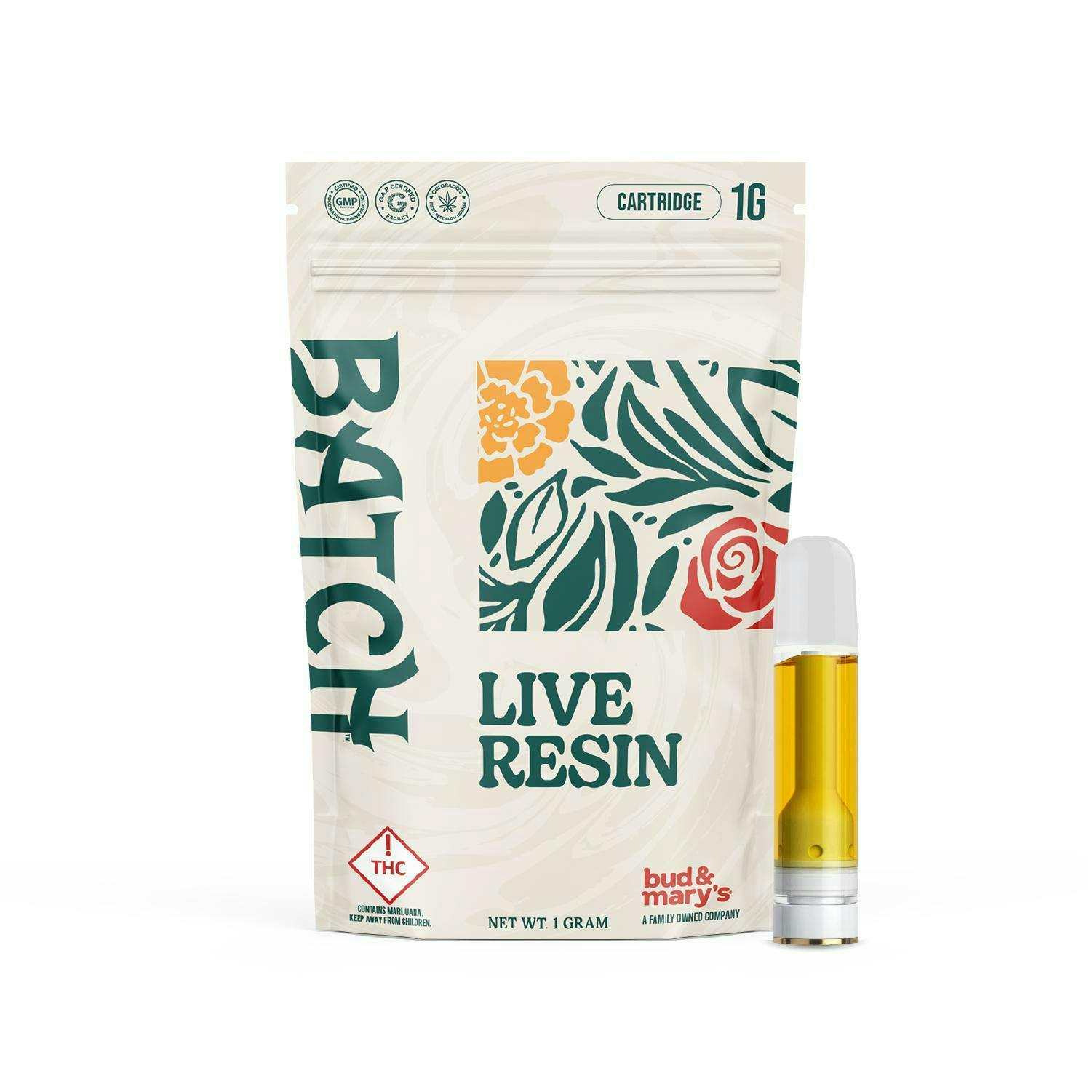 Papaya | Live Resin Cartridge | 1g by Batch