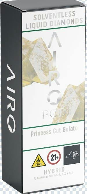 Princess Cut Gelato | AiroPod - Liquid Diamond | 1g Pod by Airo Brands