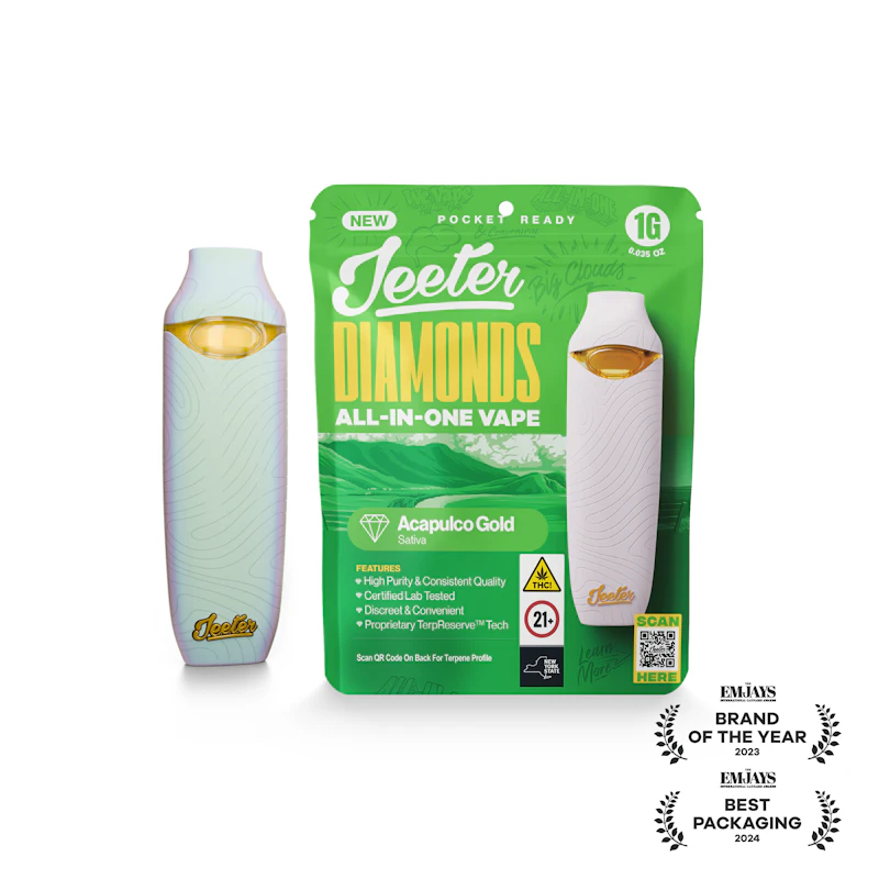 Jeeter Acapulco Gold · Diamonds Disposable · 1g, Disposables