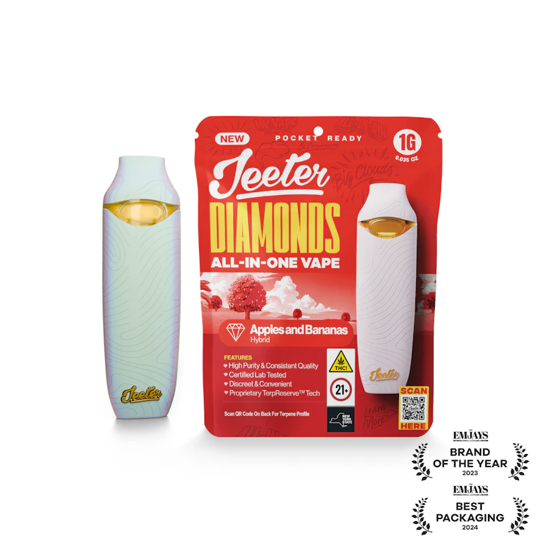 Jeeter Apples and Bananas · Diamonds Disposable · 1g, Disposables
