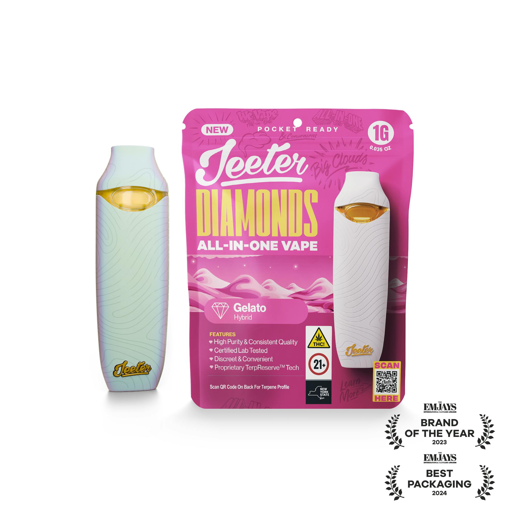 Jeeter | Gelato | Diamonds Disposable | 1g by Jeeter