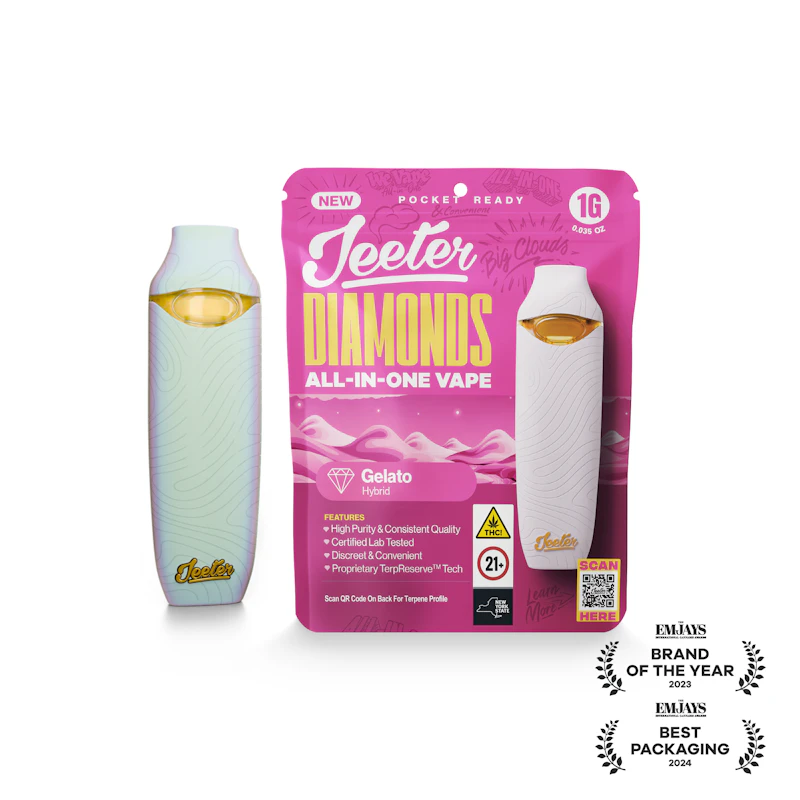 Jeeter Gelato · Diamonds Disposable · 1g, Disposables