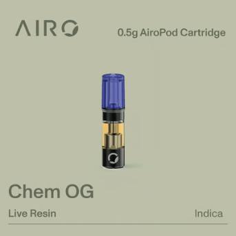 Chem OG | AiroPod - Live Resin | 0.5g Pod by Airo Brands