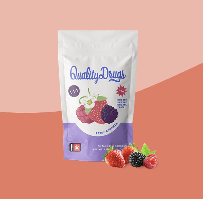Berry Bonanza 1:1:1: Gummies - 10pk - 10mg/ea