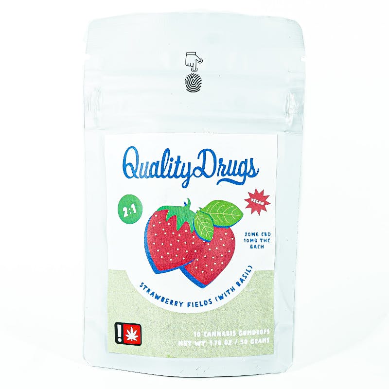 Strawberry Fields Gumdrops: Gummies - 10pk - 10mg/ea