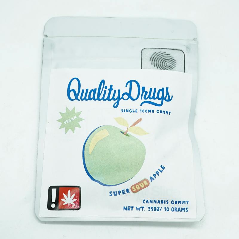 Super Sour Apple Single: Gummies - 100mg/ea