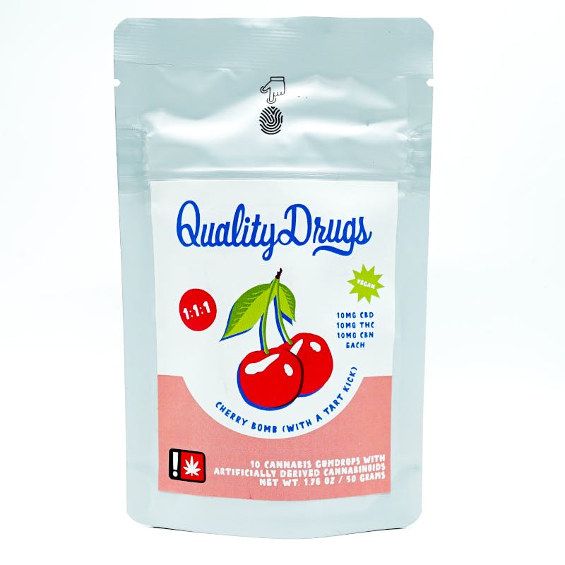 Cherry Bomb Gumdrops: Gummies - 10pk - 10mg/ea