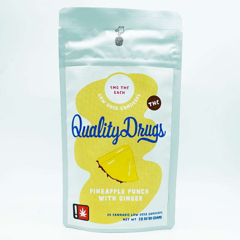Pineapple Punch Ginger Gumdrops: Gummies - 20pk - 5mg/ea