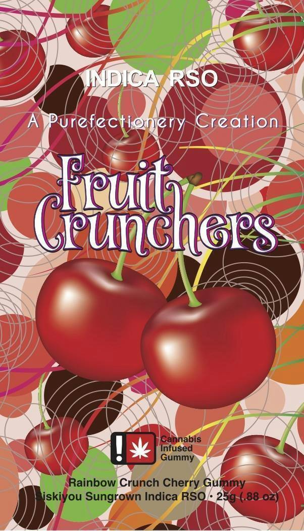 Cherry "Fruit Crunchers" Gummy Bar | 100mg (THC) (RSO) | Gummies | 10pk | 1