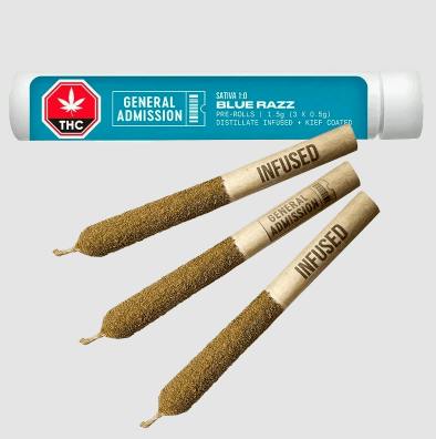 Blue Razz | Infused Minis | 0.5g each | 3pk