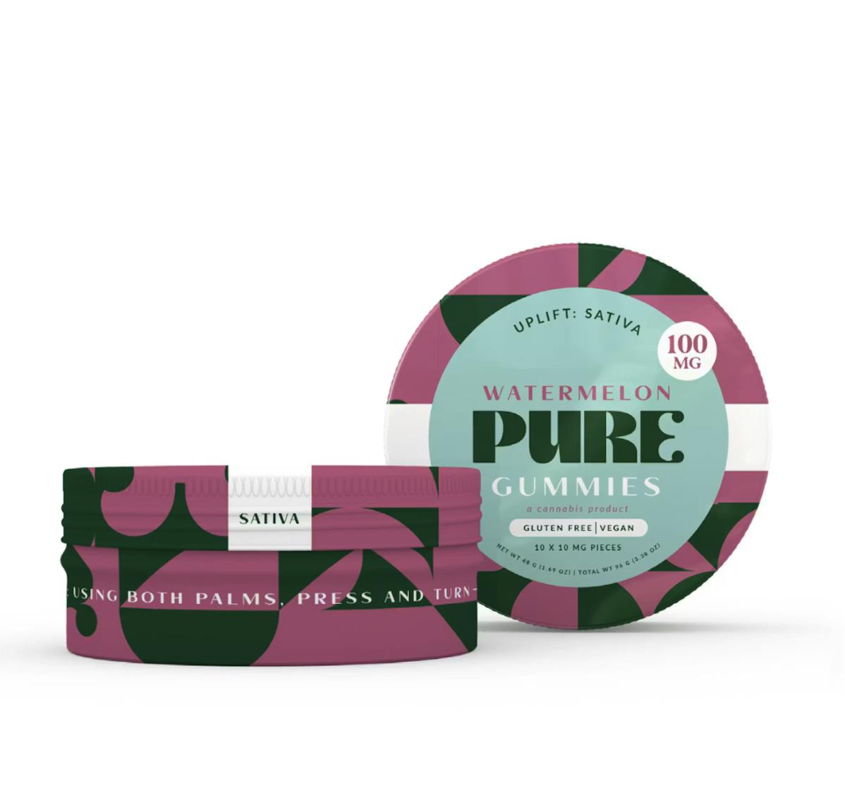 Watermelon Sativa Gummies · 100mg · 10ct
