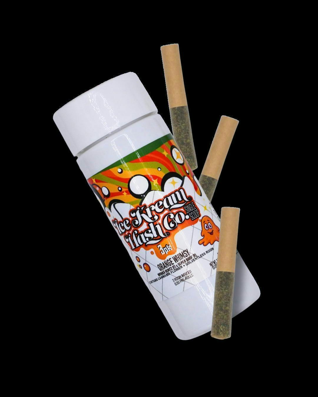 Orange Whimsy | Single Scoop Rosin Infused Minis | 0.5g each | 3pk by Ice Kream Hash Co.