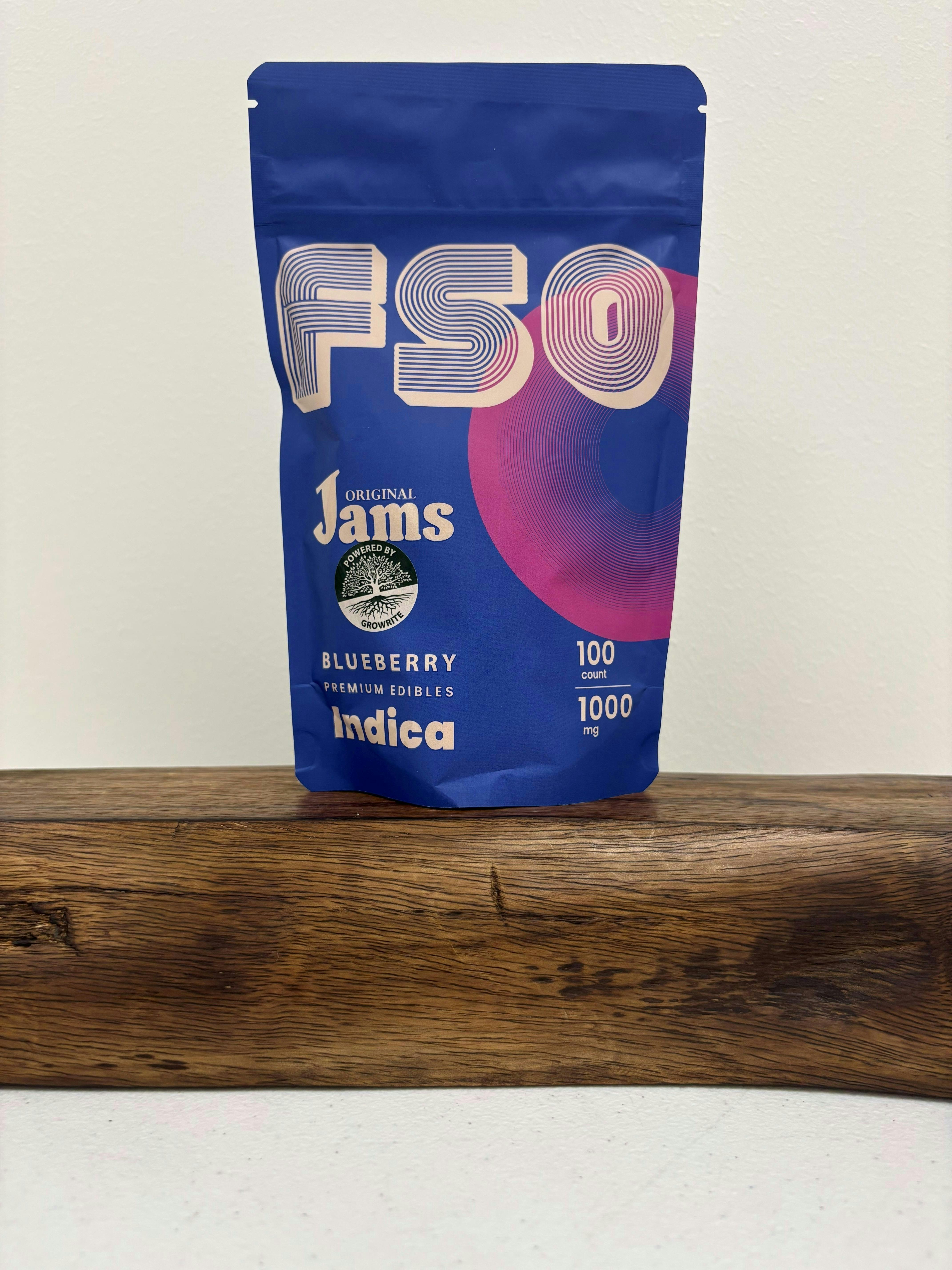 Blueberry Jellies | 1000mg | 100ct | 10mg/ea by JAMS