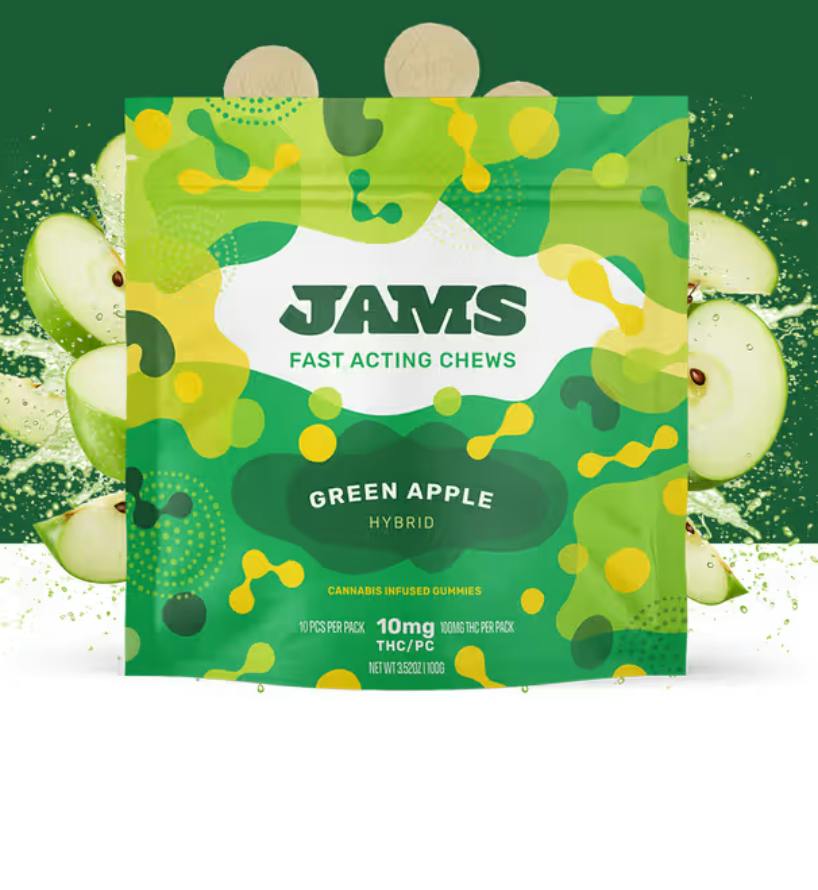 Green Apple Jellies | 100mg | 10ct | 10mg/ea