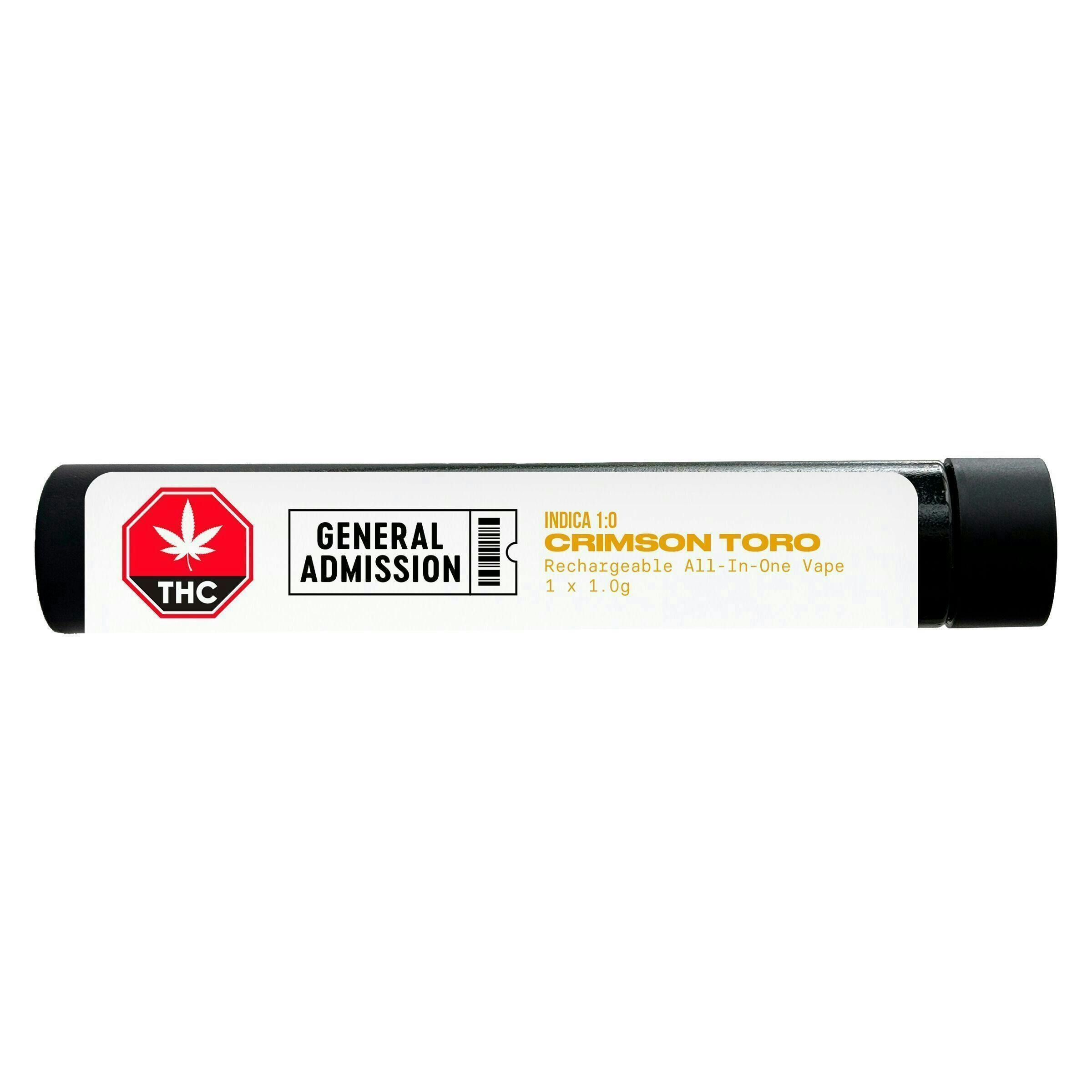Crimson Toro | Disposable | 1g