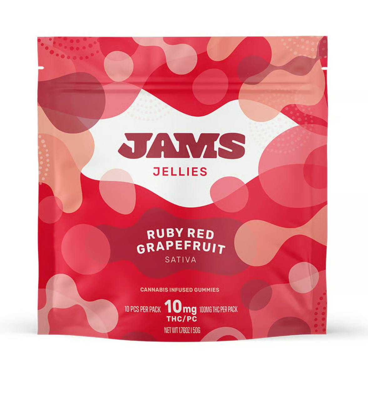 Ruby Red Grapefruit Jellies | 100mg | 10ct | 10mg/ea