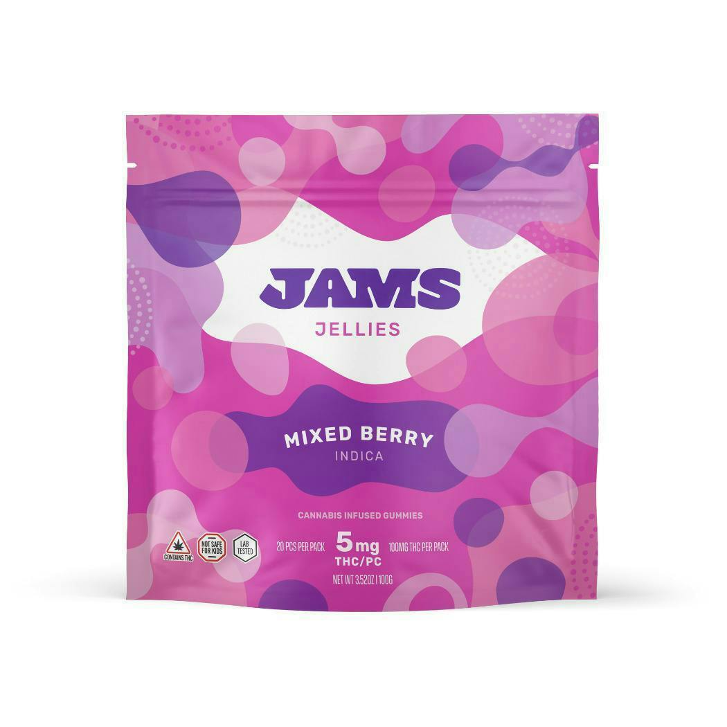 Mixed Berry Jellies | 100mg | 20ct | 5mg/ea by JAMS