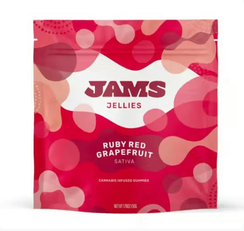 Ruby Red Grapefruit Jellies | 100mg | 20ct | 5mg/ea by JAMS