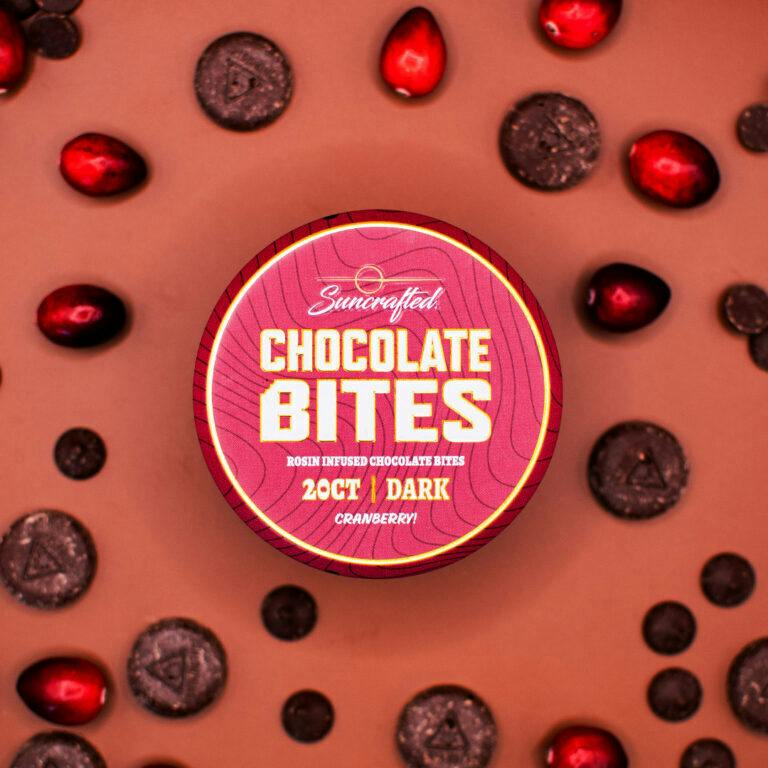 Dark Chocolate Cranberry Bites | Chocolates | 20pk | 5mg/ea