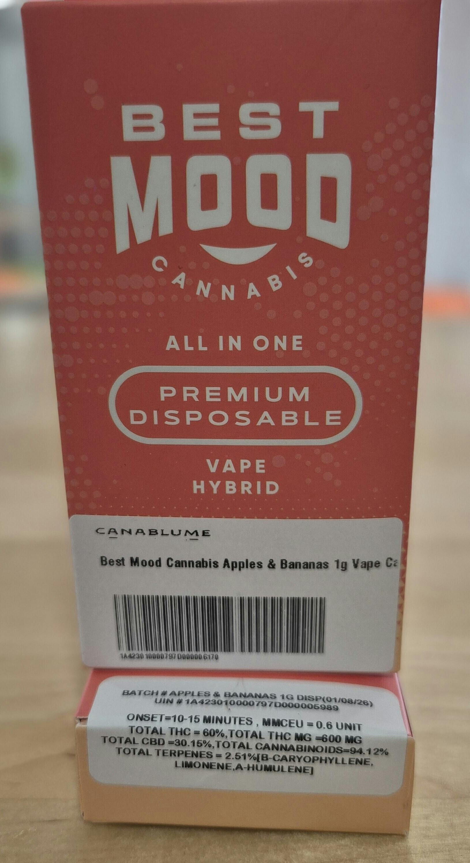 Apples and Bananas | Disposable | 1g