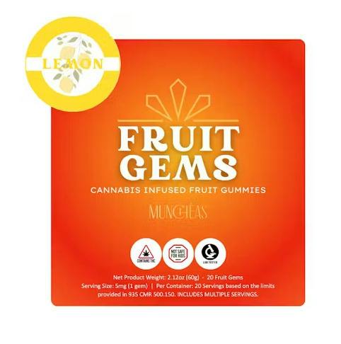 Lemon Fruit Gems | Gummies | 20pk | 5mg/ea at Lowell Cannabis Co.