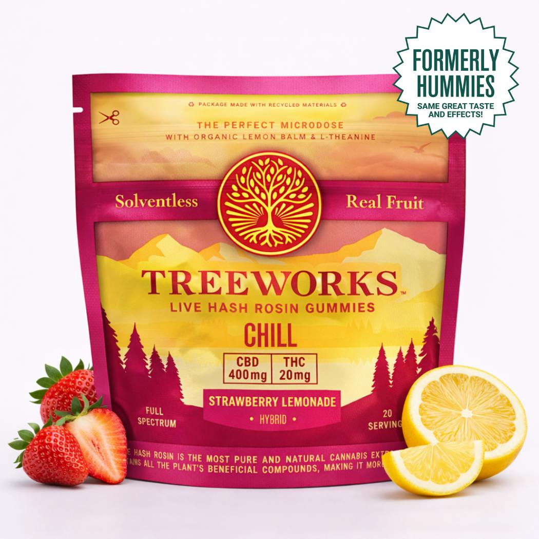 Chill | Live Hash Rosin Gummies - Hybrid (200mg THC, 400mg CBD) *Formerly H