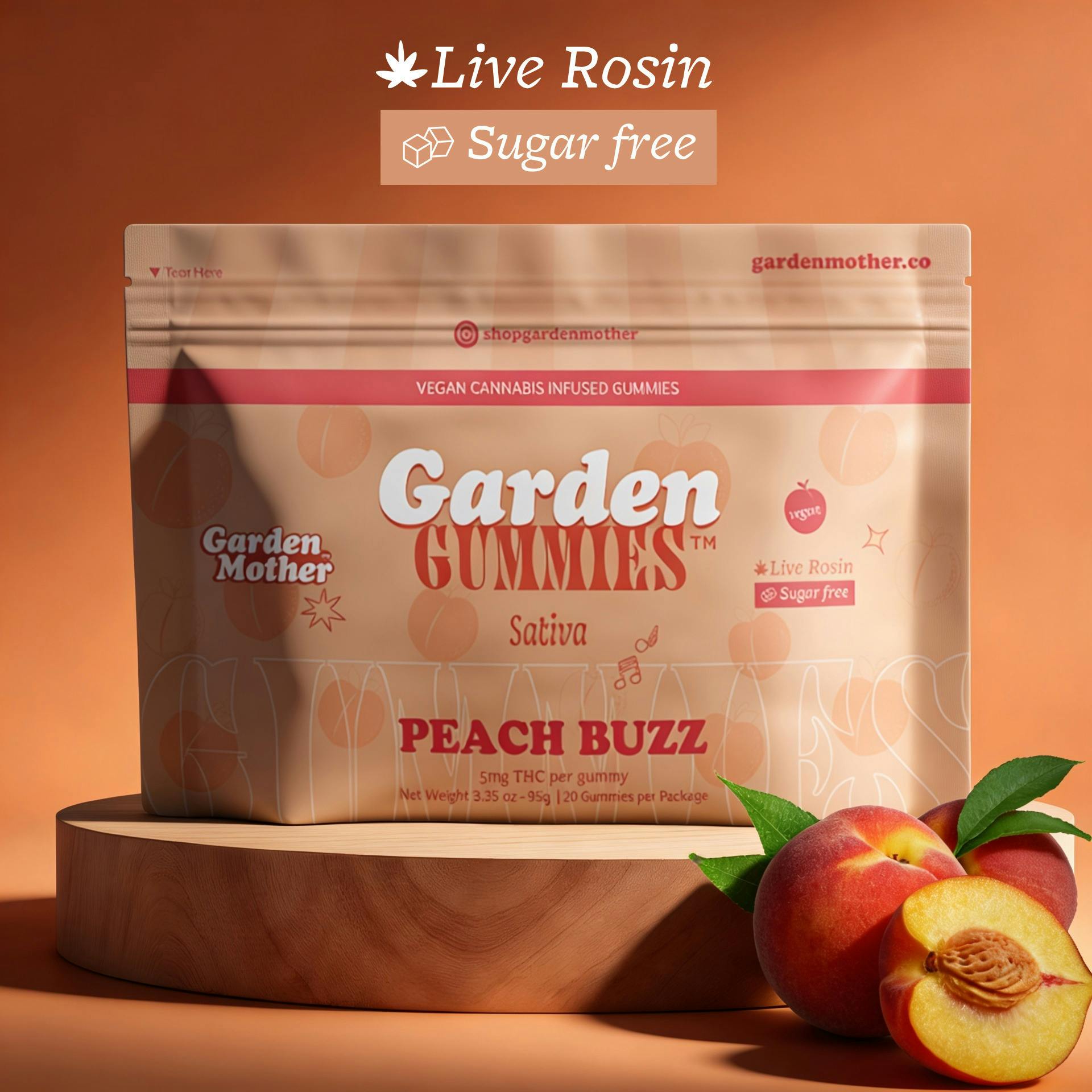 Peach Buzz | Gummies | 20pk | 5mg/ea