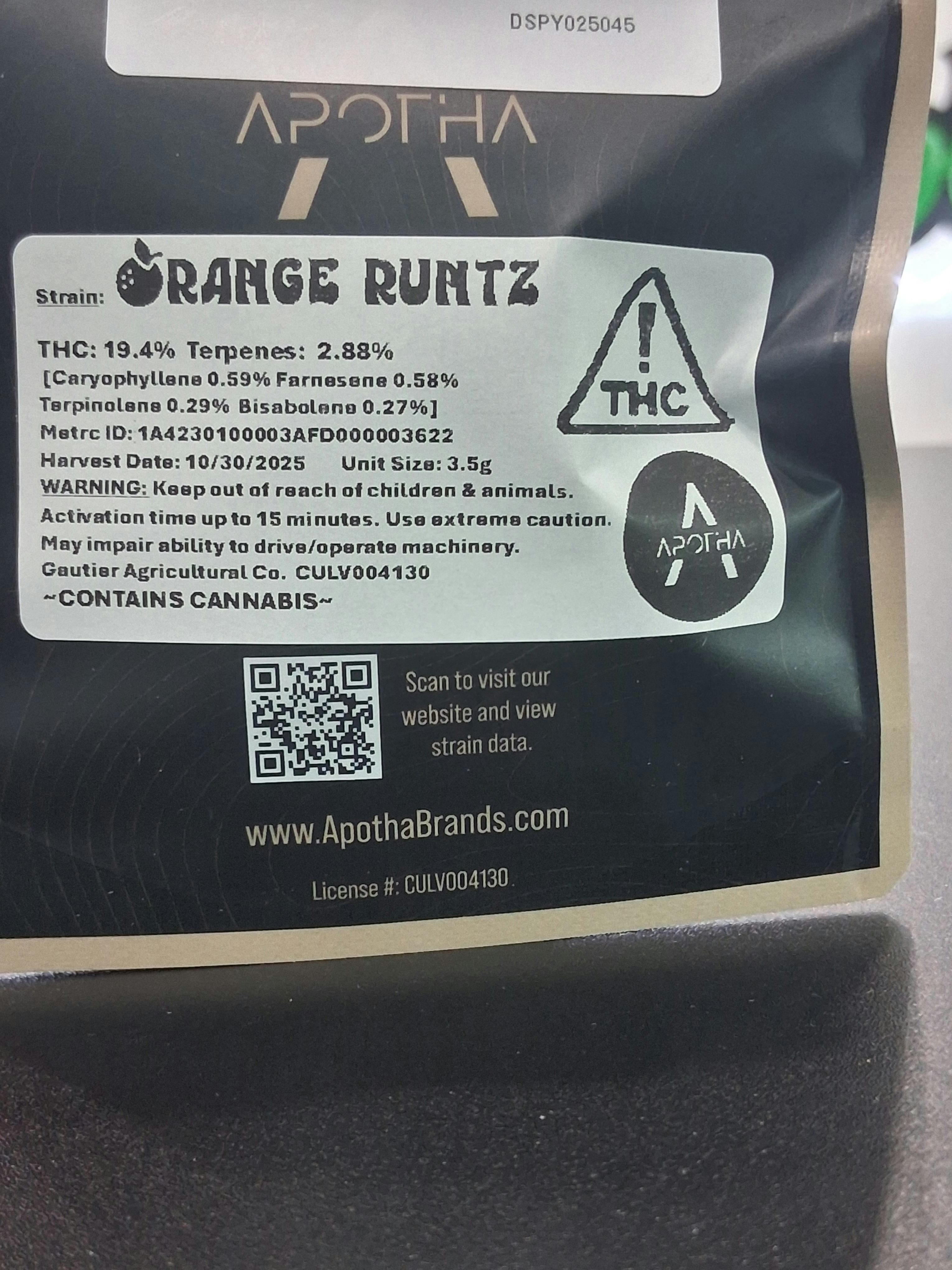 orange runtz | Big Buds | 3.5g