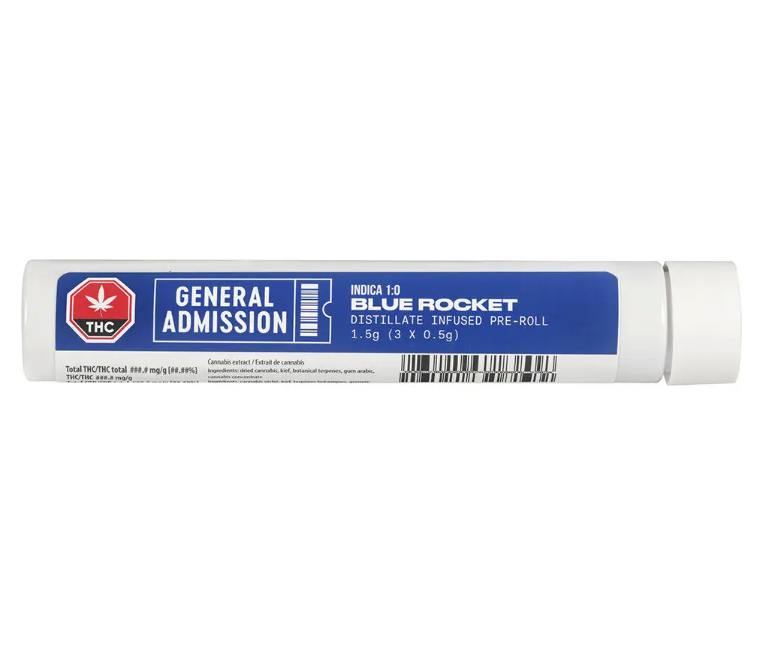 Blue Rocket | Infused Joints | 0.5g each | 3pk