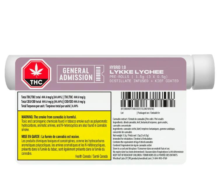Lykke Lychee | Infused Minis | 0.5g each | 3pk
