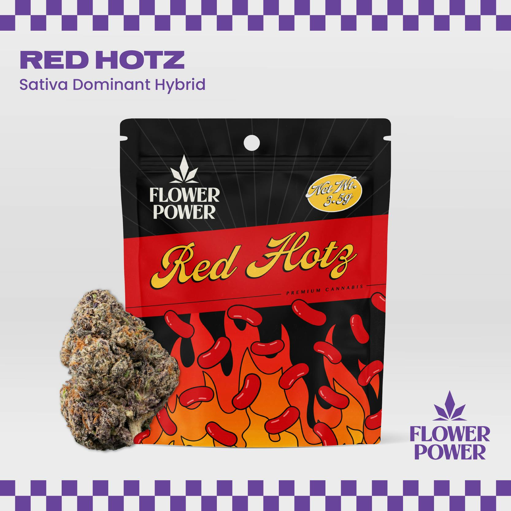 Red Hotz | Buds | 3.5g by Flower Power Cannabis