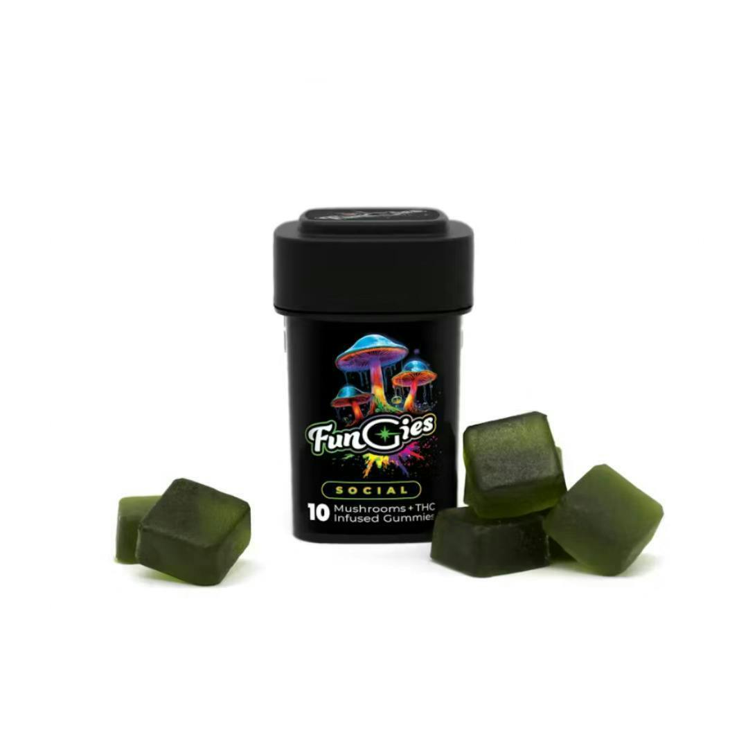 Sour Apple Social Functional Mushroom Gummies | 100mg | 10ct | 10mg/ea