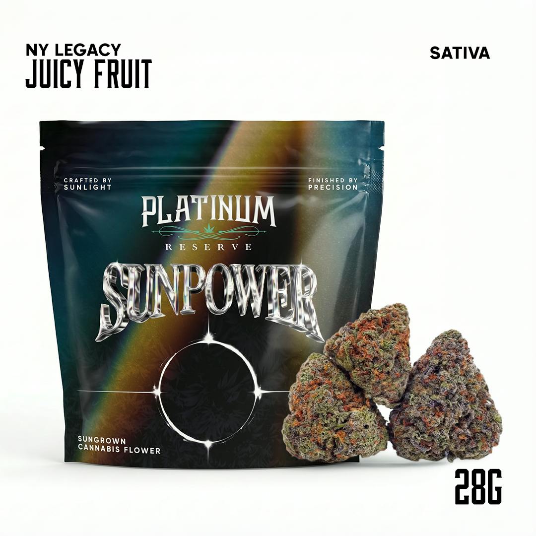 Platinum Reserve I Juicy Fruit | Sun Powered I Big Buds | 28g by Platinum Reserve