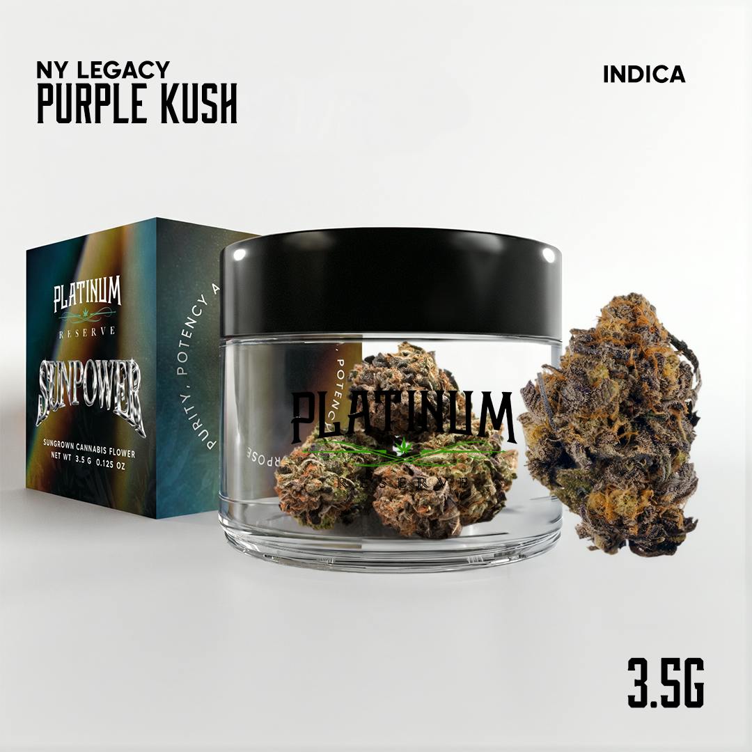 Platinum Reserve I Purple Kush | Sun Grown I Big Buds | 3.5g at Strain Stars Riverhead