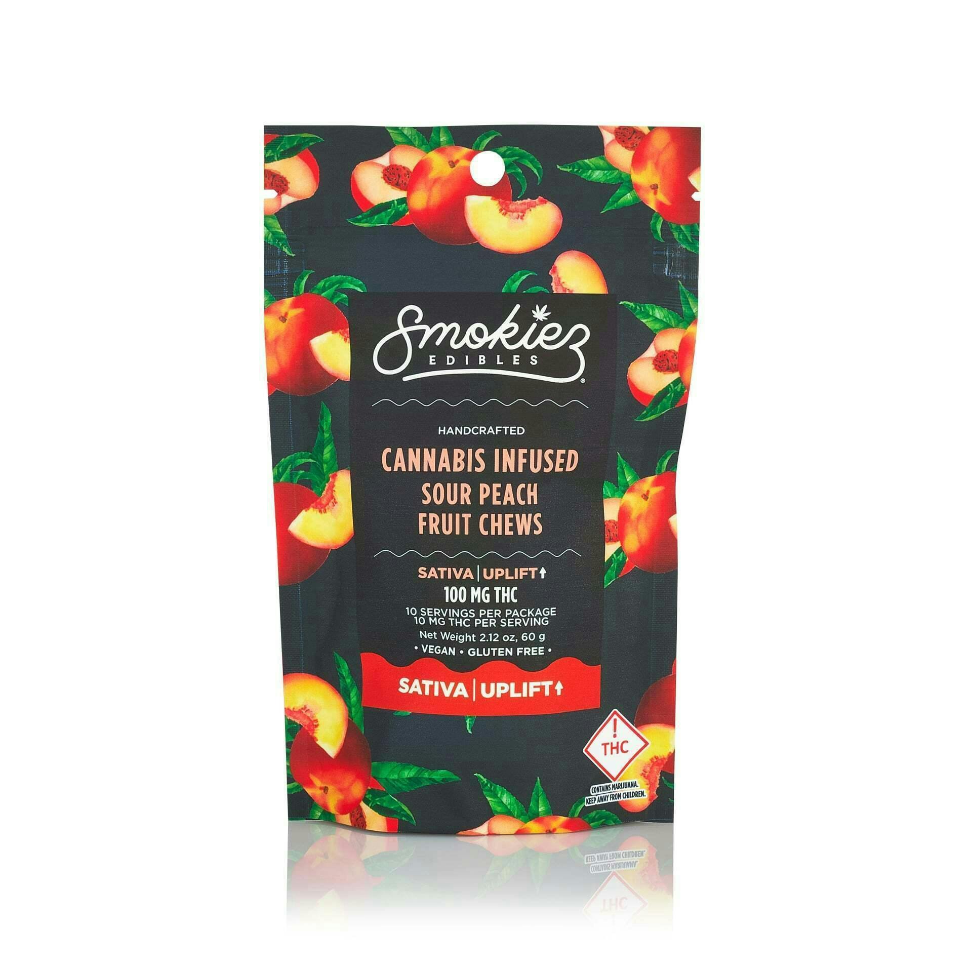 Sour Peach Gummies | 100mg | 10ct | 10mg/ea at Spring River Dispensary