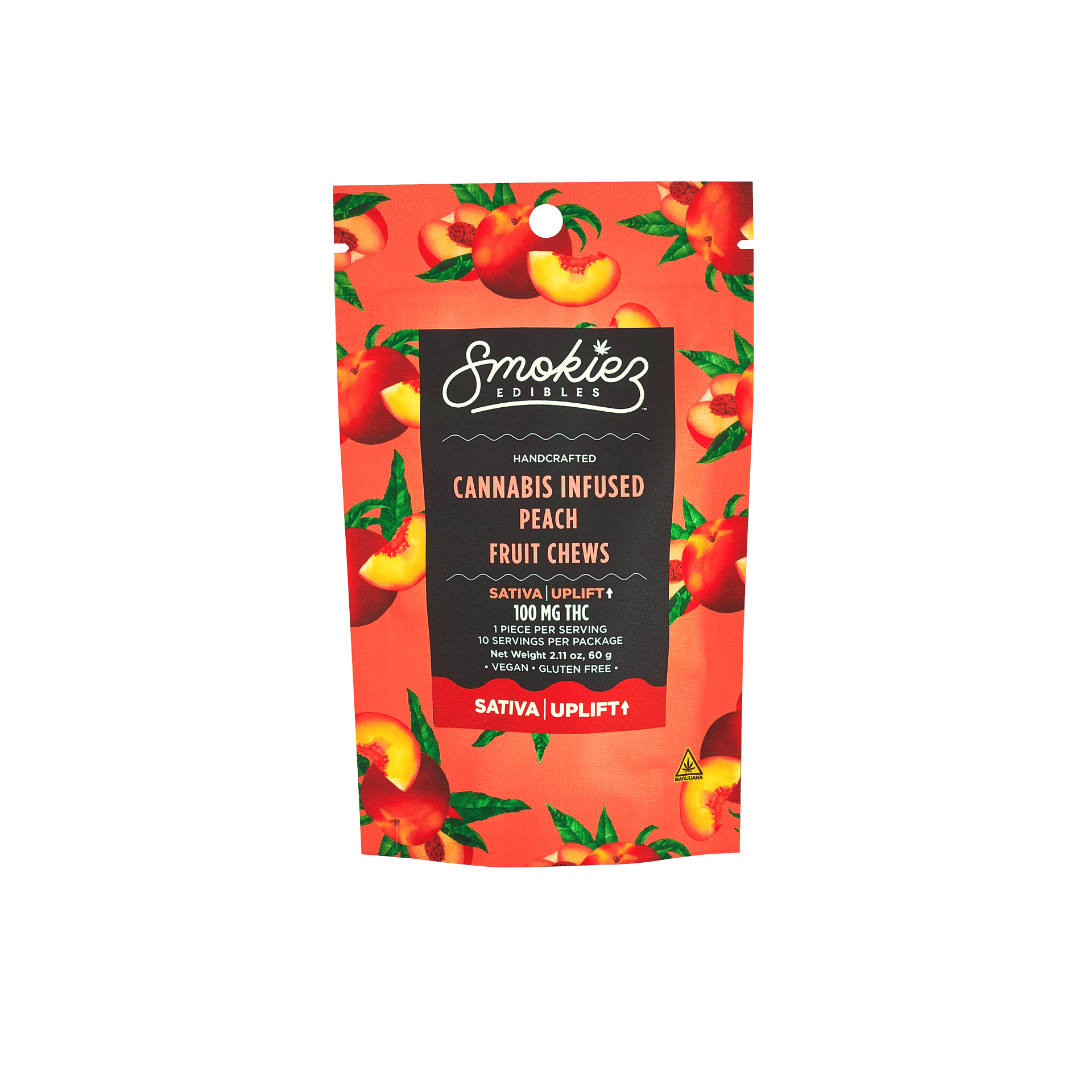 Sweet Peach Gummies | 100mg | 10ct | 10mg/ea at Speakeasy Dispensary