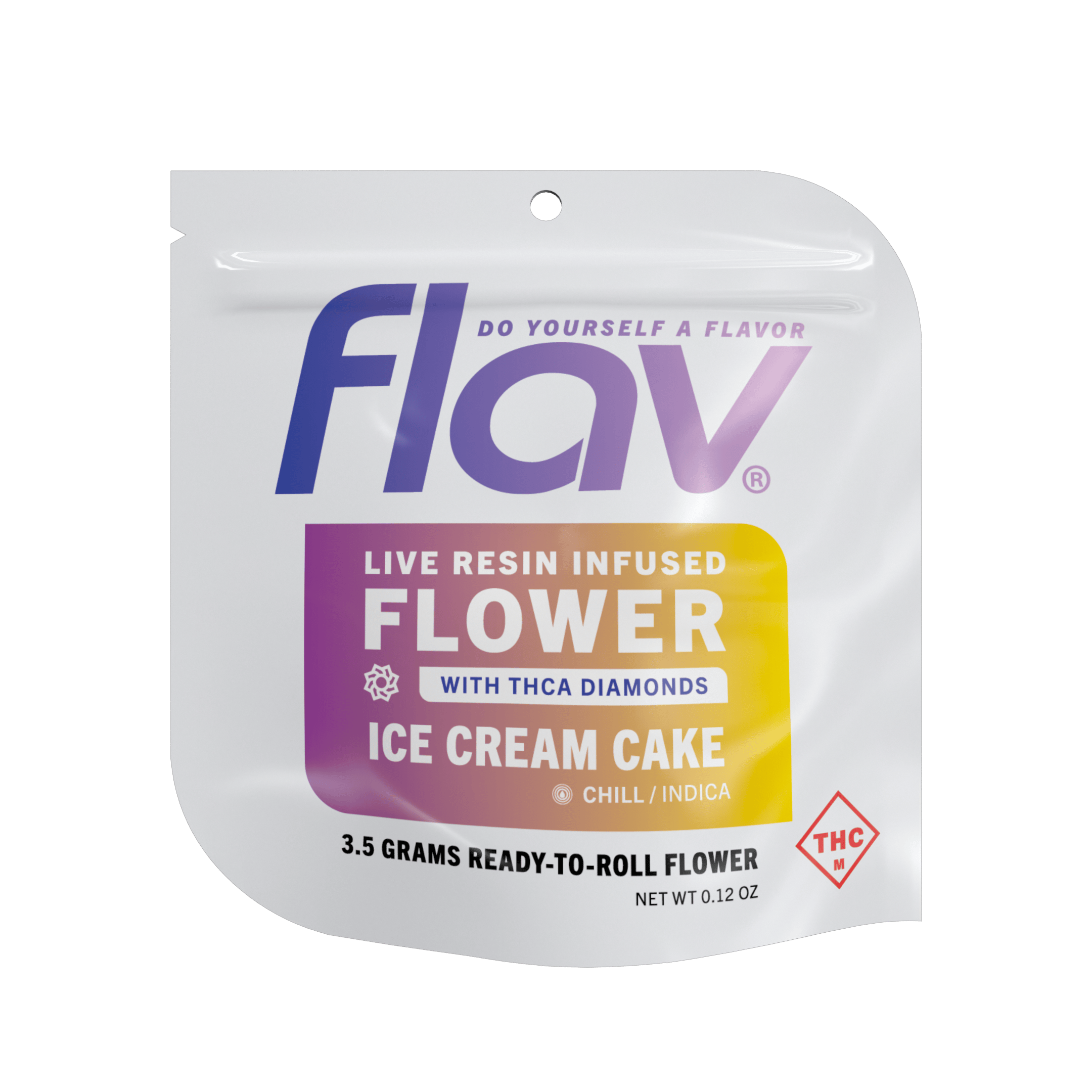 Live Resin Infused Flower - Ice Cream Cake - Indica - 3.5g