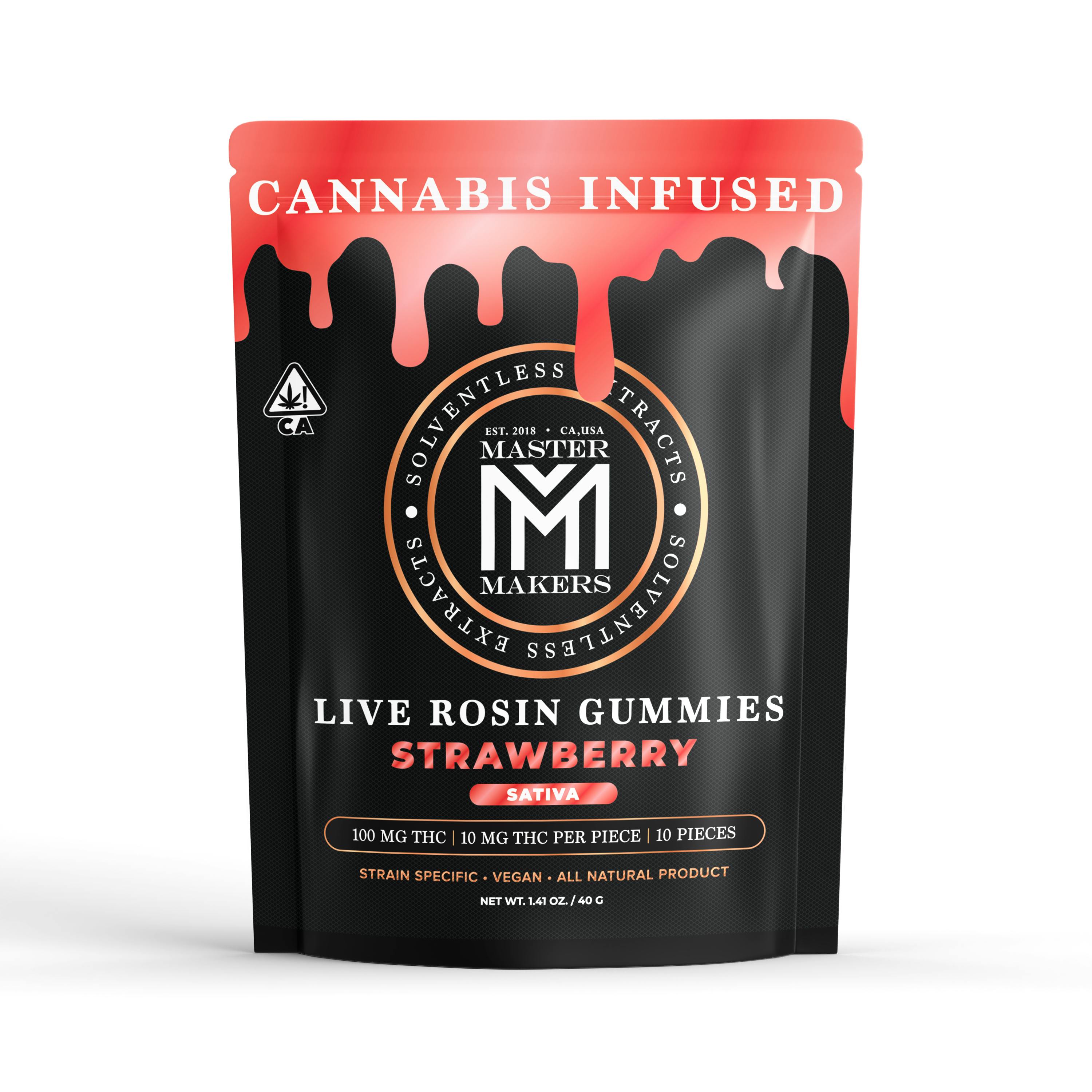 Sativa / Strawberry / Mimosa Glow - Signature Live Rosin Gummies