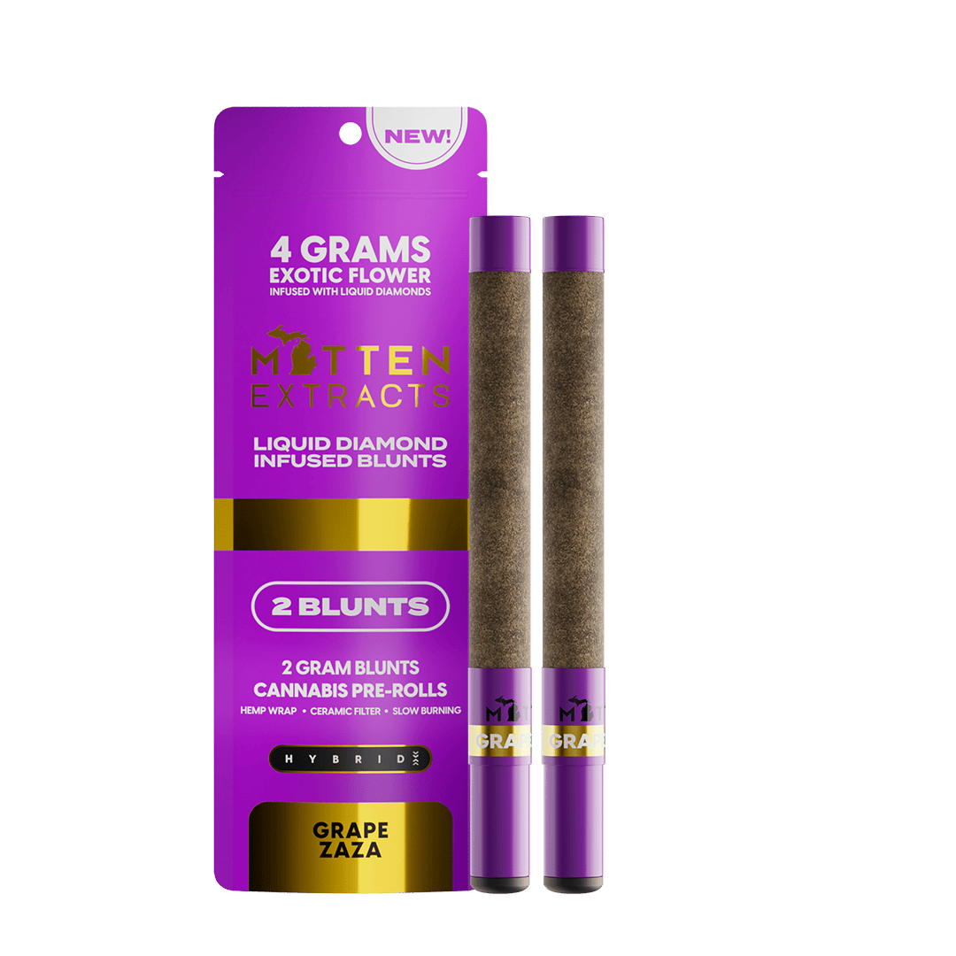 Mitten Extracts Grape Zaza Infused Blunts | 4g