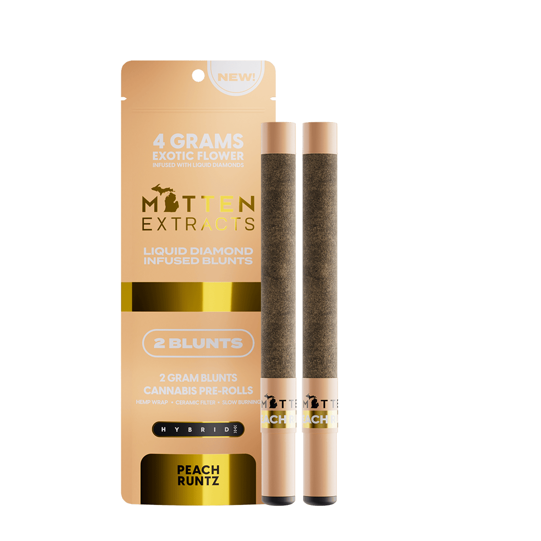 Mitten Extracts Peach Runtz Infused Blunts | 4g