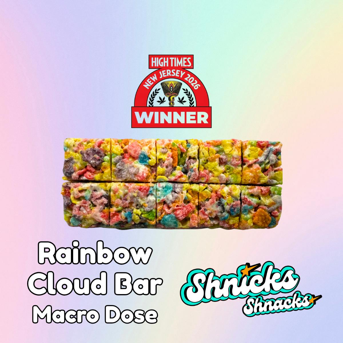 RAINBOW CLOUD BAR | | MACRO DOSE | Baked Goods | 10pk | 10mg/ea