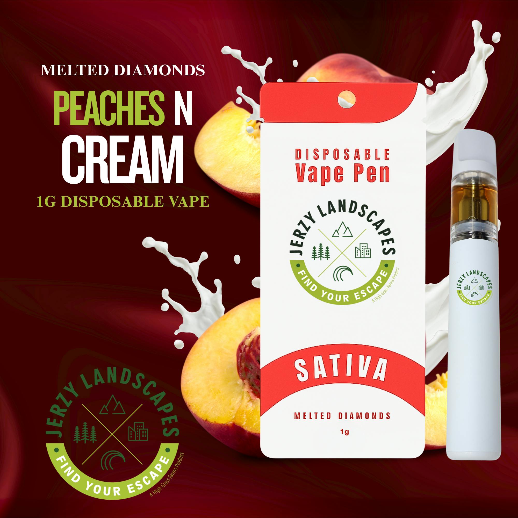Peaches N' Cream | Disposable | 1g