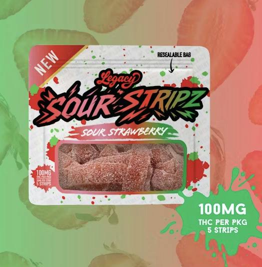 Sour Strawberry | Gummies | 5pk | 20mg/ea