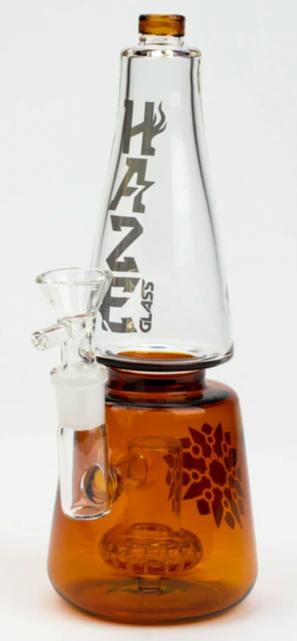 8.5" Cone Head Glass Bong - Amber | Bongs