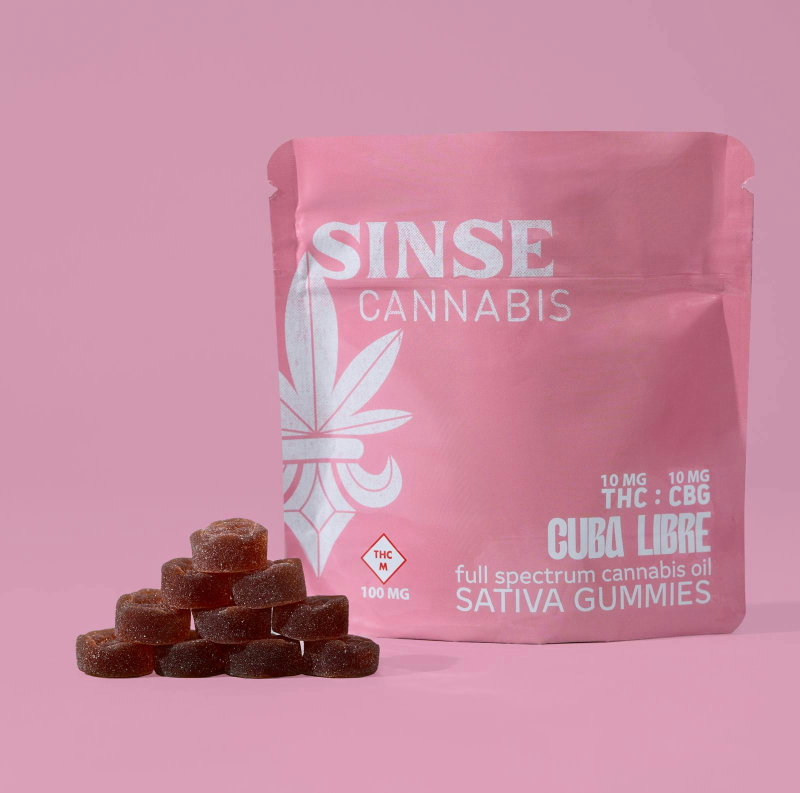 1:1 Cuba Libre Gummies | 100mg | 10ct | 10mg/ea by Sinse Cannabis