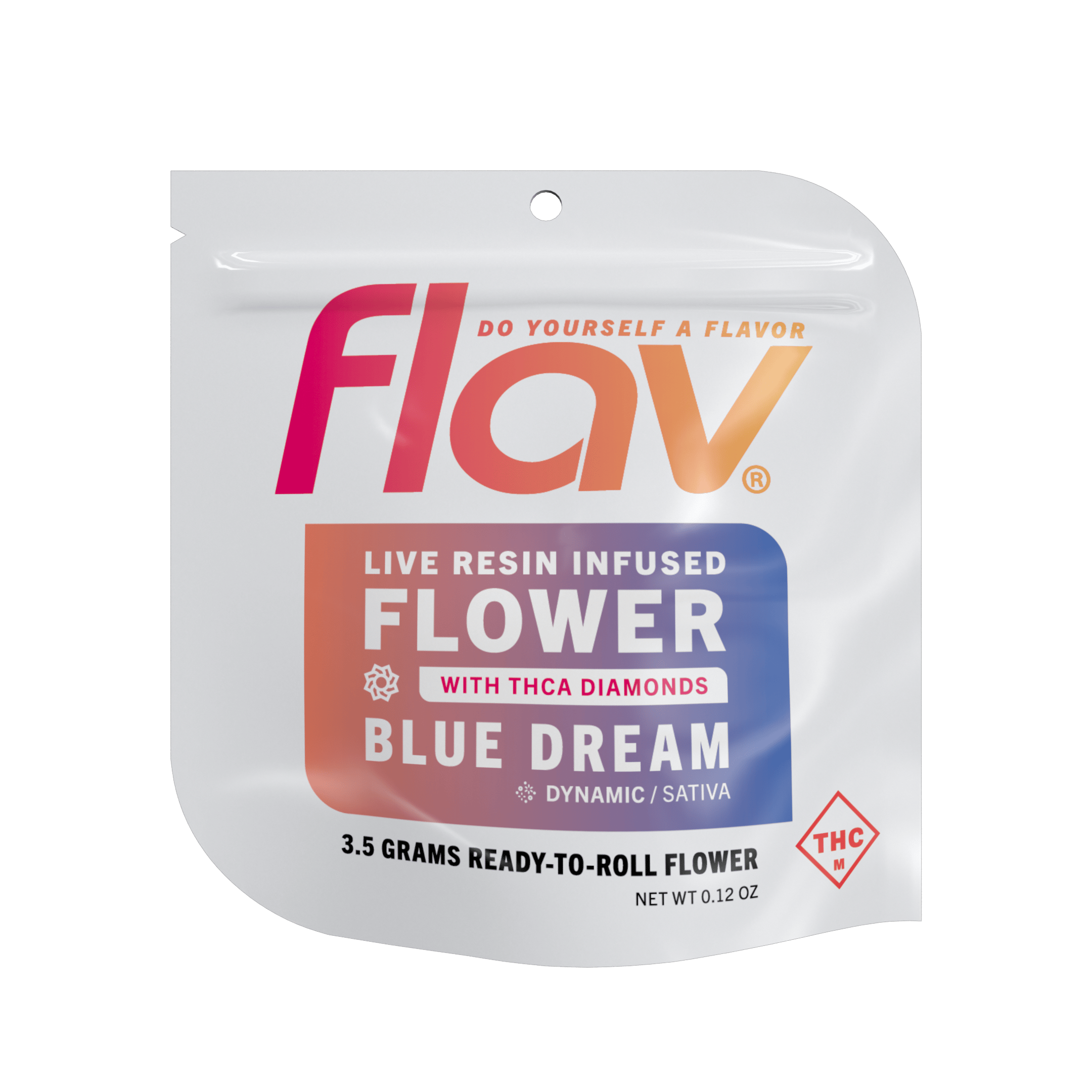 Live Resin Infused Flower - Blue Dream - Sativa- 3.5g by Flav